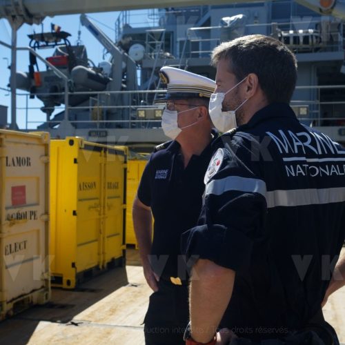 Engagement de la France suite a la pollution en mer a l’ile Maurice - France's commitment following pollution at sea in Mauritius © Valérie Koch - Reproduction interdite / Tous droits réservés