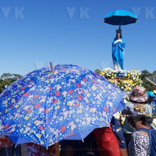 Messe de l'assomption a La Reunion. Mass of the Assumption in La Reunion © Valérie Koch - Reproduction interdite / Tous droits réservés